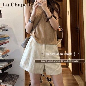 La Chapelle | Vintage Style Tencel Hemp Summer Shorts Women Small Size