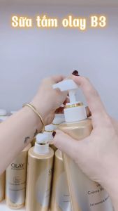 Sữa tắm trắng da dưỡng ẩm Olay Body Science B3 + Vitamin C Creme Body Wash bản Thái