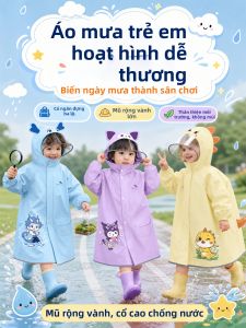 TAODUN | Bộ Áo Mưa Chống Thấm và Giày Mưa cho Trẻ Em