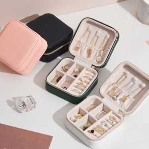 Jewellery BoxTravel Jewellery Box Organiser Small Portable Jewelry Storage Case for Bracelets Earrings Rings