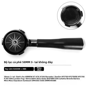 AliKisscafe 58MM Bộ Dụng Cụ Portafilter Không Đáy Dành Cho Máy Pha Cà Phê E61 Gaggia Hibrew H10a - Dụng Cụ Pha Cà Phê Bằng Thép Không Gỉ