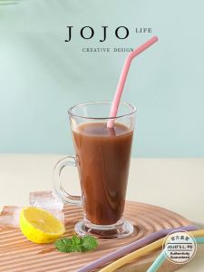 Easy to Clean Food-Grade Silicone Straw Set