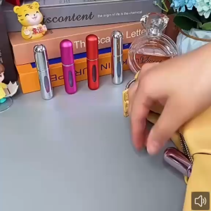 PREMIUM BOTOL TRAVEL PARFUM MINI 5ML BAHAN TEBAL CHROME WARNA WARNI WAJIB PUNYA BOTOL ISI ULANG  PARFUM MINI TRAVEL SIMPLE