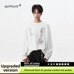 QOTRIOCK | American Graffiti Physically Sun Protective Breathable Long Sleeve Tshirt