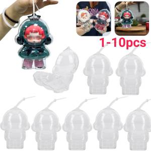 1-10PCS For Skull Panda Protective Cover Transparent Case Plush Dolls Display Bag Portable Organizer Box for Skullpanda Case