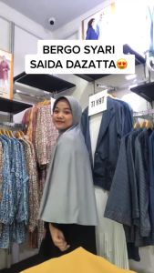 Elzatta Saida Dazatta Hijab Instan Dewasa Bahan Spandex jatuh Terdapat jahitan di Bahu