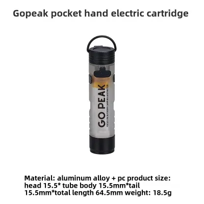 GO PEAK New Pocket Mini Flashlight Outdoor Key Clip Cap Ambient Led Long Endurance Disaster Relief Emergency 5050 Small Light