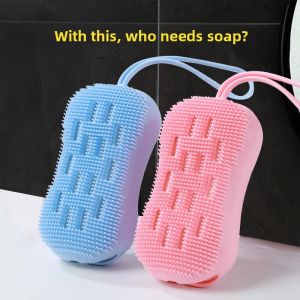 Silicone Sponge Bathing Scrubber