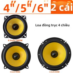 2 Loa Đồng Trục Ô Tô HiFi Cao Cấp Loa Subwoofer Cửa Xe 4/5/6 Inch Loa Âm Thanh Ô Tô Loa Xe Tải Loa Stereo