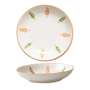 SHELI | Elegant Underglaze Ceramic Dinner Plate