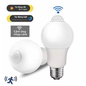 E27 LED Cảm Biến Chuyển Động Cảm Biến Ánh Sáng 15W 18W Ngoài Trời Trong Nhà Con Người Đèn Cảm Ứng Cho Phòng Khách Phòng Ngủ Hành Lang Nhà Để Xe