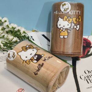 1PC Sanrio Hello kitty Towel Maillard Series Hand Wipes Bath Towels Comfortable Absorbent Rubbing Towels Bath Household Products
