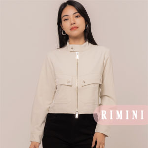 RIMINI - Jaket Wanita Casual Lengan Panjang Double Pocket Size XS-3XL - Shevila Jacket CC32305