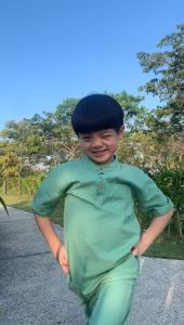 Setelan Koko Anak Hafiz Junior Lucuna Warna Tosca Size 2-10 thn