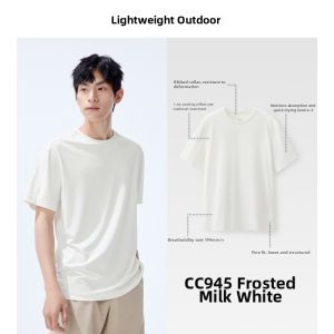 Beneunder | Quick Dry Sun Protection Mens T-Shirt Cool Sensation Moisture Wicking Summer Solid Color Inner Soft Base Shirt Breathable Short Sleeve