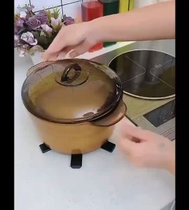 Alas Tatakan Lipat Tatakan Panci Tahan Panas Anti Licin /Alat Tatakan Makanan Folding Pot Mat