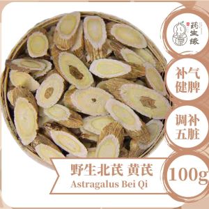 Wild Astragalus Slice Beiqi 野山北芪 黄芪 瓜子芪片 100gm