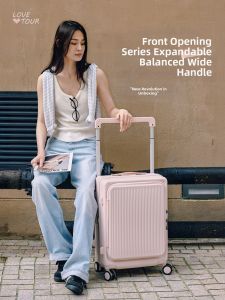lovetour | High Cost-effectiveness Expandable Front-opening Large Capacity Travel Luggage