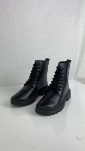 Size 35-41 Lace up Boots Womens New Round Toe Fashion Boots Womens British Style Versatile Short Boots