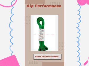 Alph Performance 50kg Green Resistance Band Tali untuk Yoga Warna Hijau Alat Olahraga Bahan Lentur Mudah Digunakan