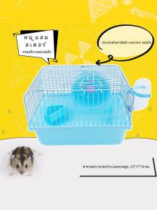 Luxury Double Layer Large Hamster Cage Transparent Small Rural Home Pet Supplies Set for Hamsters and Other Small Animals