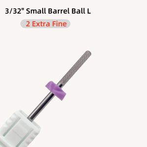 1Pcs 2XF/F Small Smooth Top Carbide Nail Drill Bit Tungsten Stainless Steel Carved Nail Surface Drill Bit Remove The Base Glue