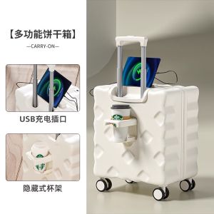 Túi Du Lịch Ngắn Ngày Nhỏ 20 Inch Có Thể Mang Theo Máy Bay Túi Xách Nữ Túi Xách Bằng Da Túi Xách Cứng ABS+PC Túi Xách Du Lịch