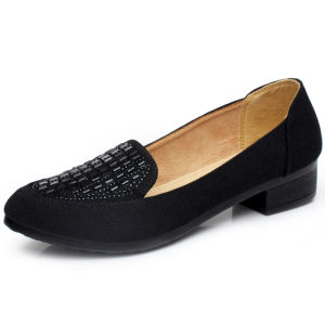 Old Beijing Cloth Shoes for Women Spring and Autumn Fashion New High Heel Soft Soled Mom Shoes Shoes for Work Long Standing Not Tired Feet