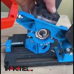 THAKITEC แท่นจับหิน เป็นสว่าน โดยขนาด 4 นิ้ว รวมถึงเครื่องเจียรได้ทุกรุ่น ปรับองศา 45 องศา แข็งแรง และมาตรฐาน 1ชิ้น