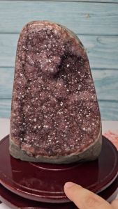 CrystaLuver PVE 8 Natural Amethyst Crystal Geode.