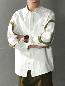 Casual Long Sleeve Mens Shirt Trendy Brand Spring Autumn Workwear Design Sensation Niche Cotton Youth Fashion Standard Fit