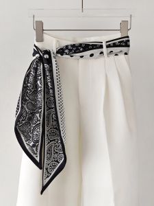 XUANXUAN | Dotted Silk Scarf Belt for Waist Decoration and Neck Wearing