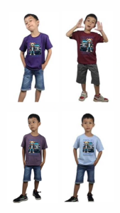 Forever Kids - Kaos Lengan Pendek Anak Bahan Cotton Combed 24 Motif Sablon Print Dtf