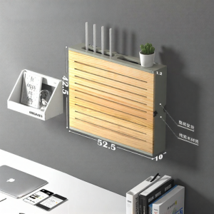LANGBOJIEKE | Decorative Wall Mounted No Drill Multi-Media Equipment Hiding Box