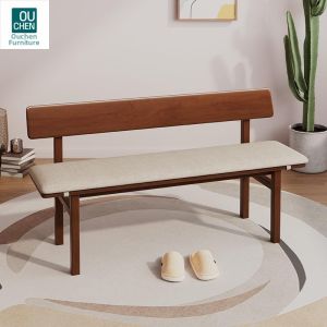 Shoe Changing Bench With Backrest Soft Padded
