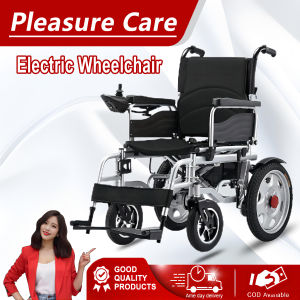 Electric Wheelchair for Senior Intelligent Automatic Carbon Steel Folding Lightweight Wheel Chair Can Bear 300KG