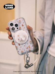 Kokoland Original Artistic Double Layer Cute Bunny Phone Case Bright Finish Protection for Apple Huawei 16Pro Max 15Pro Models