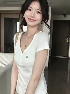 La Chapelle | Áo Thun V-neck Đơn Giản Dài