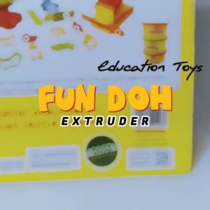 Fun Doh Extruder Plastisin Clay Isi 3 PCS Alat Cetak Play Dough Playdoh Lilin Set Lengkap - 28067