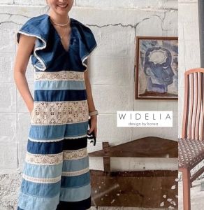 P007-010 Denim Jeans Jumpsuit A Class หรือ P007-010 PIMNADACLOSET - Denim Jeans Jumpsuit A Class