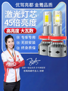 UNJOYLIOD | Near and Far LED Headlights Modification High-intensity White Light Bulbs