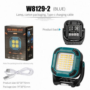 ESMARTER | LED Camping Flashlight Portable Floodlight Type-C Rechargeable Cordless Emergency Light Camping Torch for Outdoor Indoor