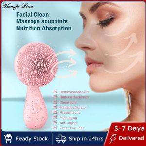 Hengfa Lina Electric Massage Sonic Facial Cleanser With Rechargeable Multifunction Waterproof Facial Cleansing Brush For Beauty