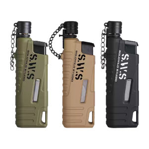 [Ueb Flagship Shop]Portable Retractable light-er Windproof Outdoor Barbecue Gas light-er Waterproof Telescopic light-er for Travel Camping