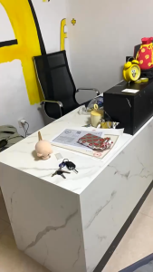 Bar Cashier Table Modern Company Reception Front Desk Beauty Salon Convenience Store Consultation Counter Marble Pattern