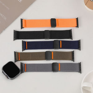 3PCS Magnetic Straps for Smart Watch Ultra 2 Band 49mm 46mm 45mm 42mm Elastic Nylon Loop Bracelet IWatch Series 10 9 8 7 SE 44mm