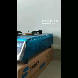IKONIC Kompor Gas Sanex 1 Tungku Stainless Steel K-808 100% Original Garansi Resmi