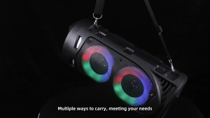 SING-E【Super Bass】20W 8 inch Karaoke Party Portable Bluetooth Speaker with Double Wireless Mic and 7000W PMPO RGB Light 2 way Pc Phone Speaker for Amplifier Loud db Audio Hifi Speaker Subwoofer for Party Camping Travel and Home Sound Distance 200m