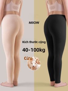 miiow | Plus Size Womens Warm Trousers Fleece Lined Silk Autumn Winter Pants Comfortable Fit Casual Long Pants For All Body Types