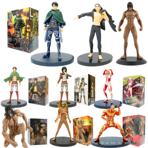 Bandai | Attack on Titan Figure Eren Jaeger/Levi Giant Ver. Action Figure Collectible Model Doll Figure Toys Handmade Decorative Ornament